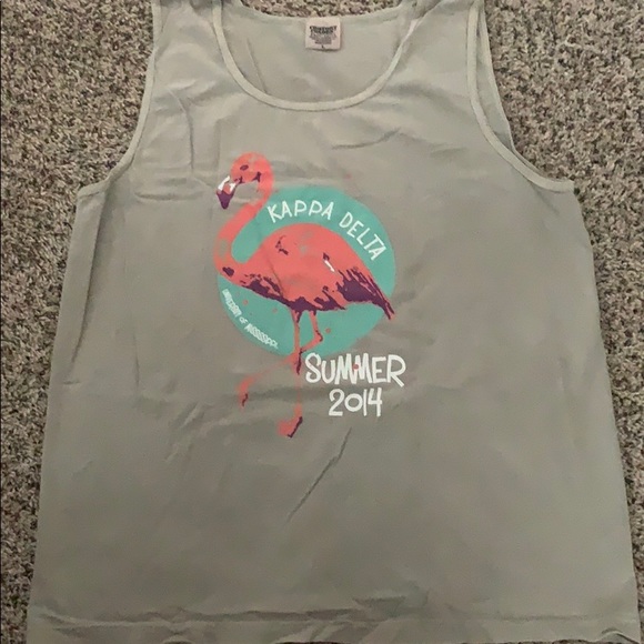 Comfort Colors Tops - Ole miss Kappa Delta summer tank